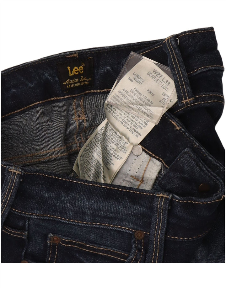 Jeans LEE Scarlett bassi skinny da donna W27 L33 cotone blu navy