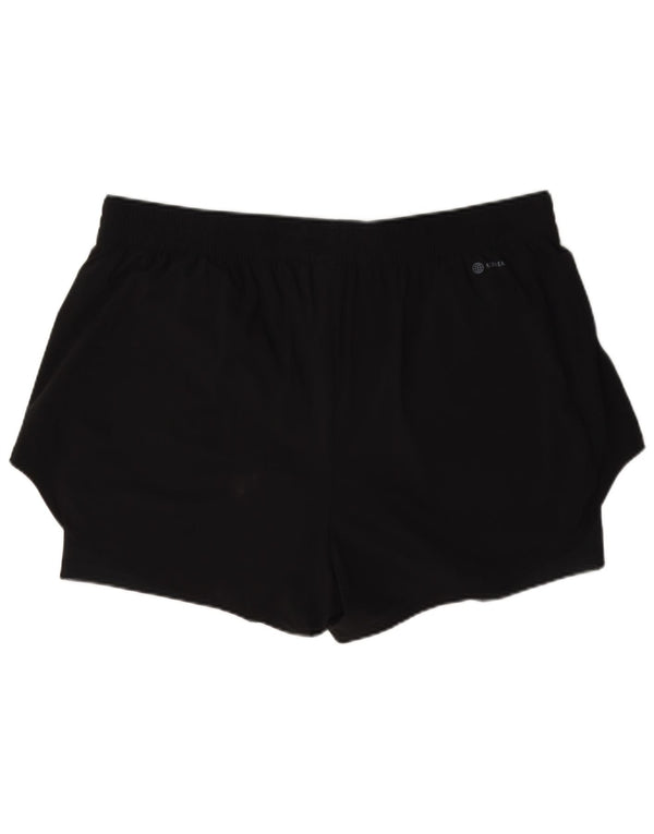 Pantaloncini sportivi Adidas da donna UK 24/26 2XL Nero Poliammide