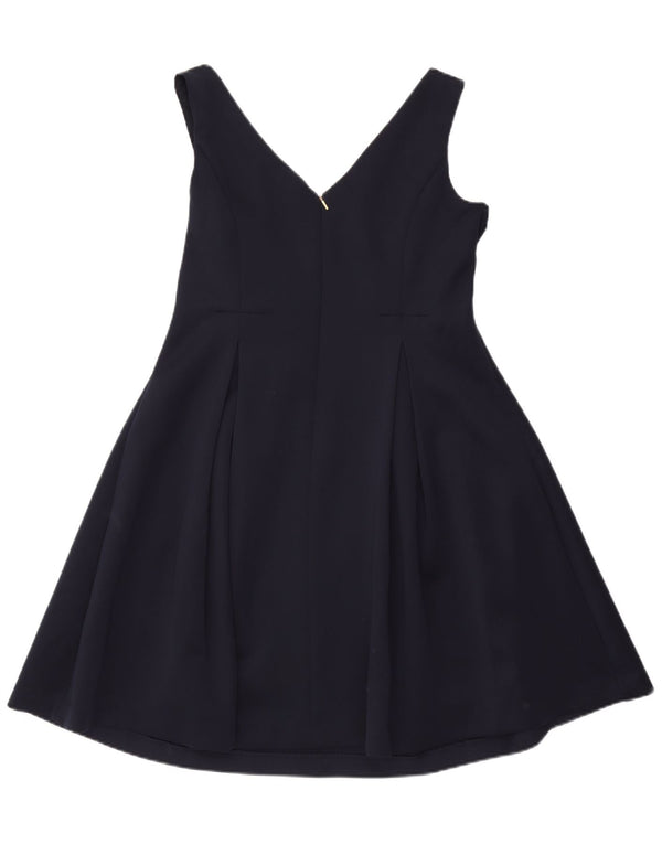 Abito a trapezio senza maniche da donna Dkny US 14 XL poliestere blu navy