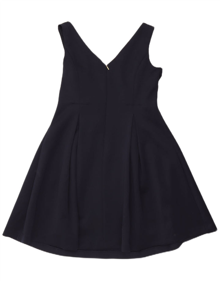 Abito a trapezio senza maniche da donna Dkny US 14 XL poliestere blu navy