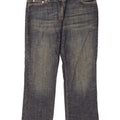 Jeans Cropped Benetton Donna IT 44 Medio W30 L25 Blu Navy Cotone