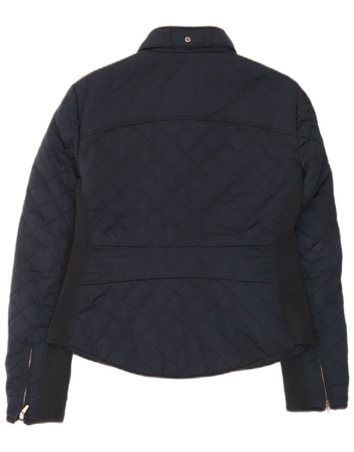 Giacca trapuntata da donna Zara UK 14 grande blu navy