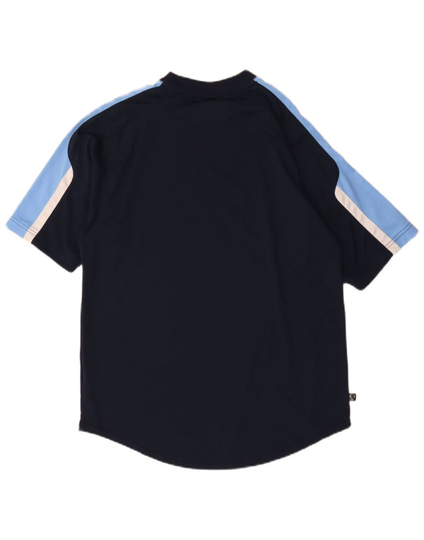 T-shirt grafica da uomo Nike Top UK 39/41 Medium Navy Blue Colourblock