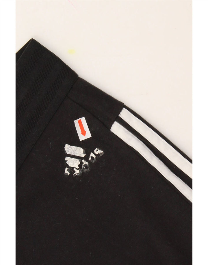ADIDAS Womens Leggings UK 12 Medium  Black Vintage Adidas and Second-Hand Adidas from Messina Hembry 