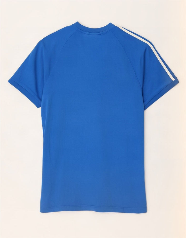 T-shirt da uomo Adidas Top in cotone blu medio