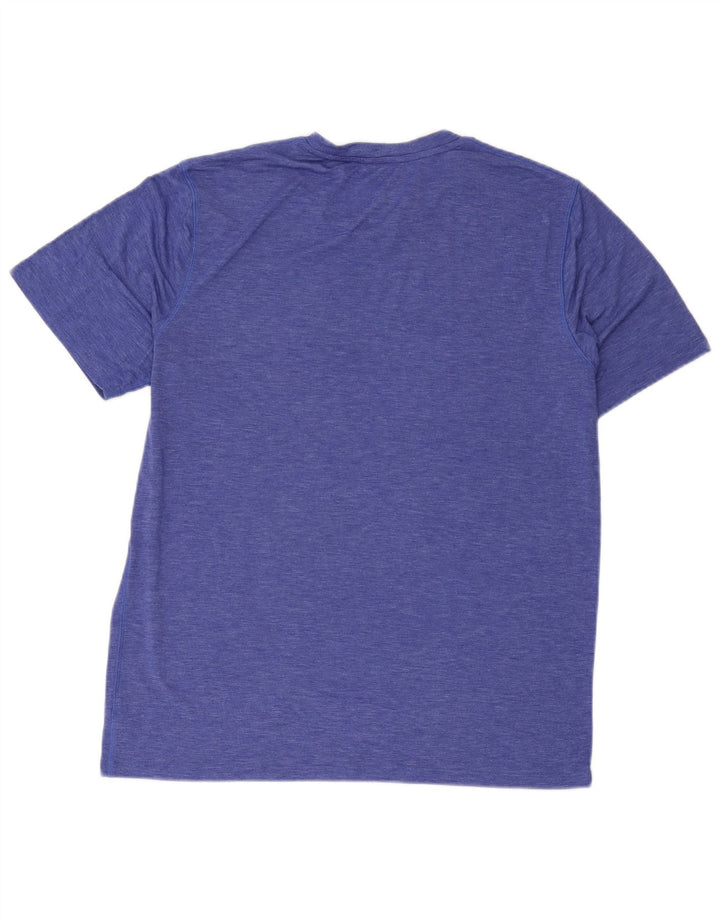 T-shirt da uomo Champion Top grande in poliestere chiazzato blu