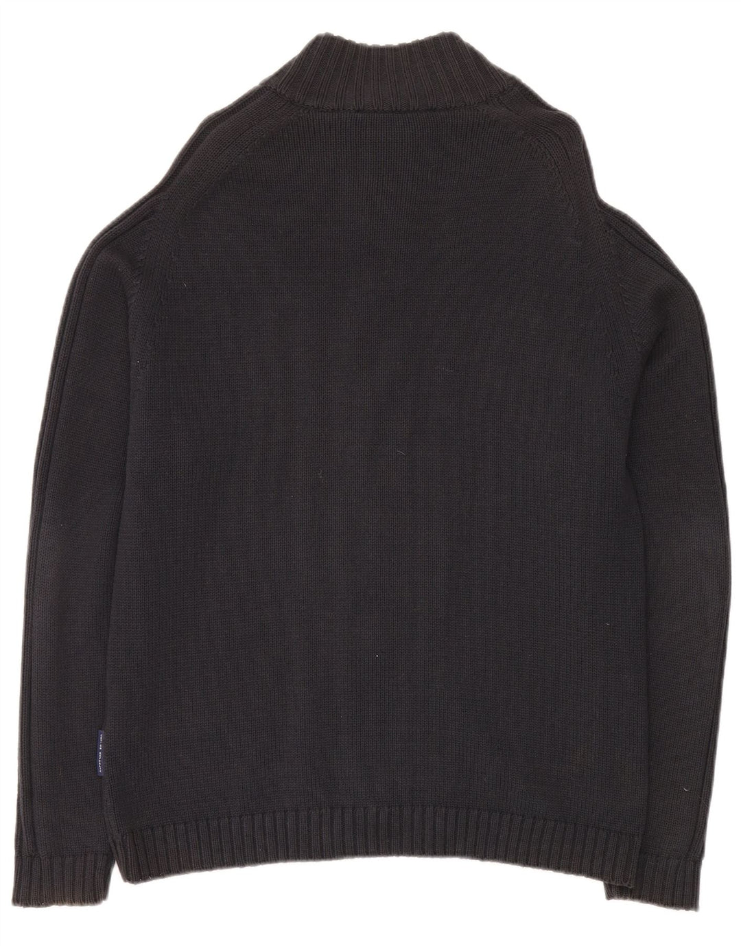 COTTON REPUBLIC Maglione cardigan da uomo in cotone blu navy medio