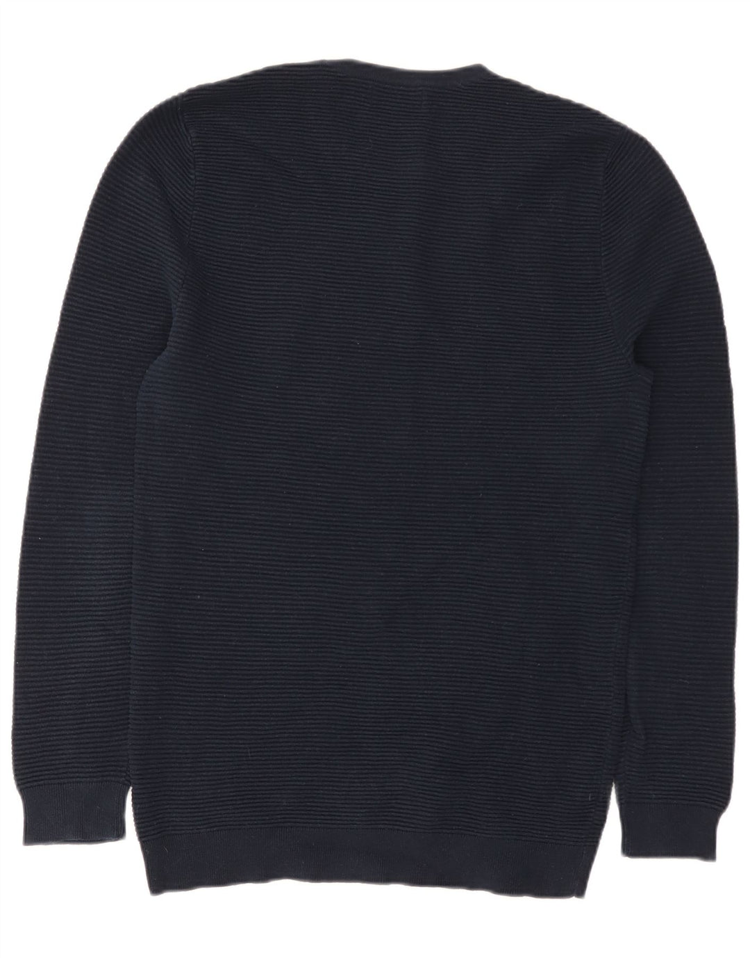Maglione maglione girocollo da uomo Zara grande blu navy