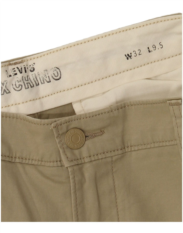 Pantaloncini chino da uomo Levi's W32 in cotone beige medio