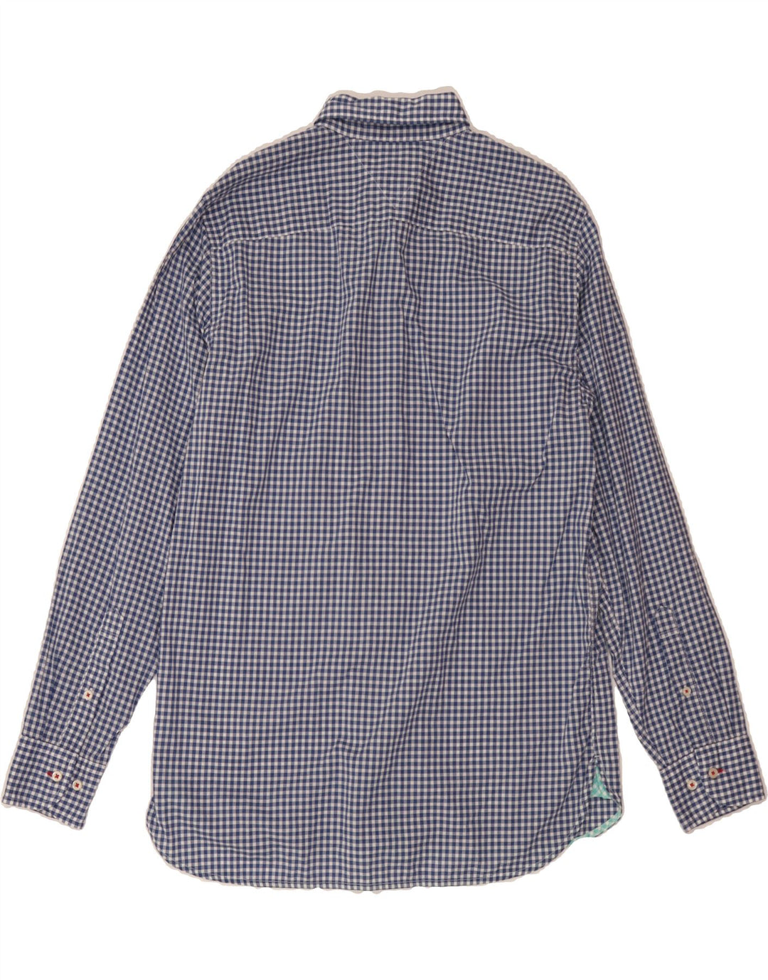 TOMMY HILFIGER Mens Custom Fit Shirt Medium Blue Check Cotton Vintage Tommy Hilfiger and Second-Hand Tommy Hilfiger from Messina Hembry 