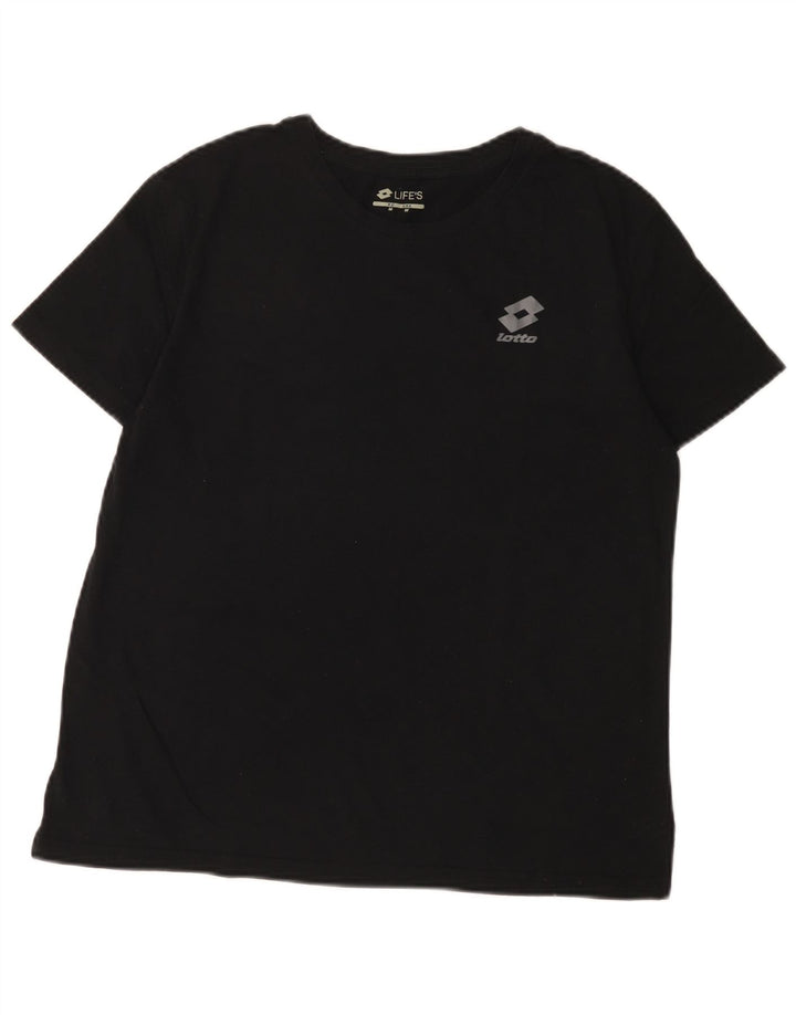 T-shirt da uomo Lotto Top media nera