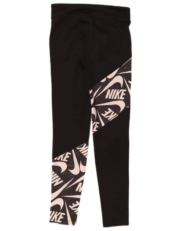 Leggings Nike Dri Fit Graphic per ragazze 13-14 anni XL neri