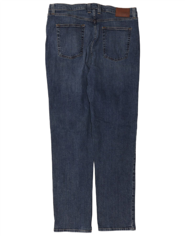 Jeans slim da uomo L.L.BEAN W38 L34 cotone blu