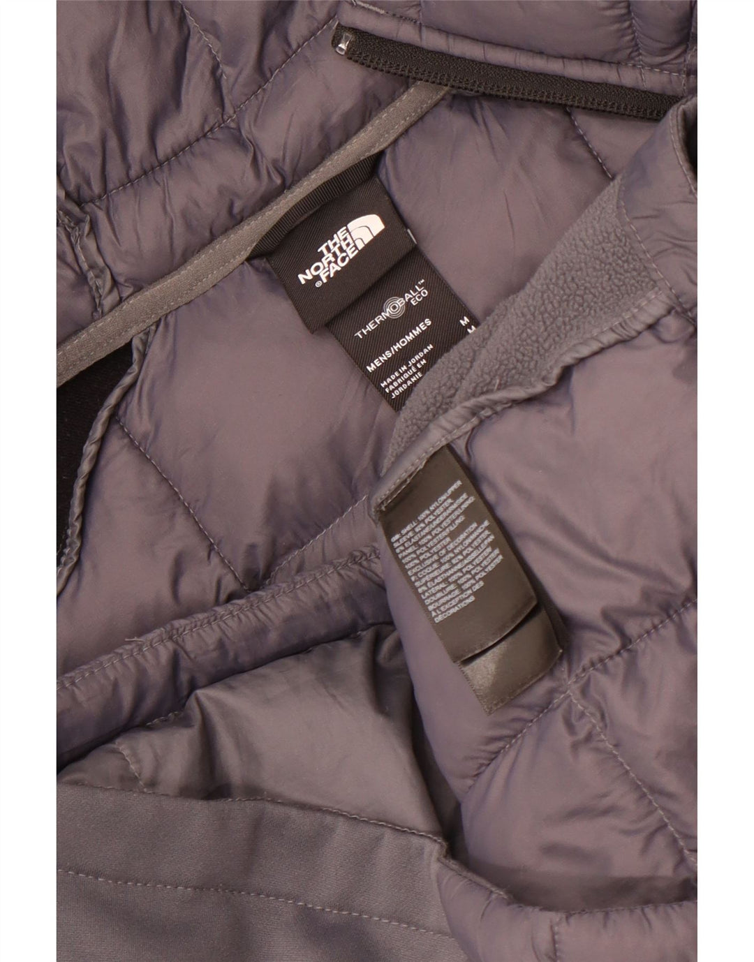 Giacca imbottita con cappuccio da uomo The North Face UK 38 Colorblock grigio medio