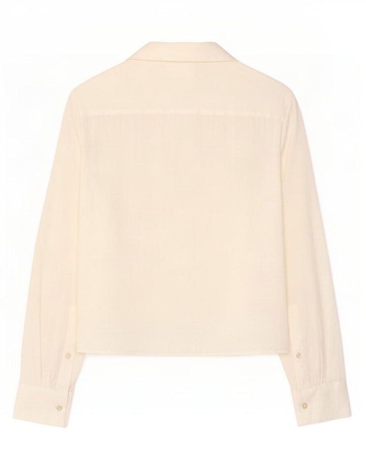 Camicetta da donna Zara UK 10 piccola in modal bianco sporco