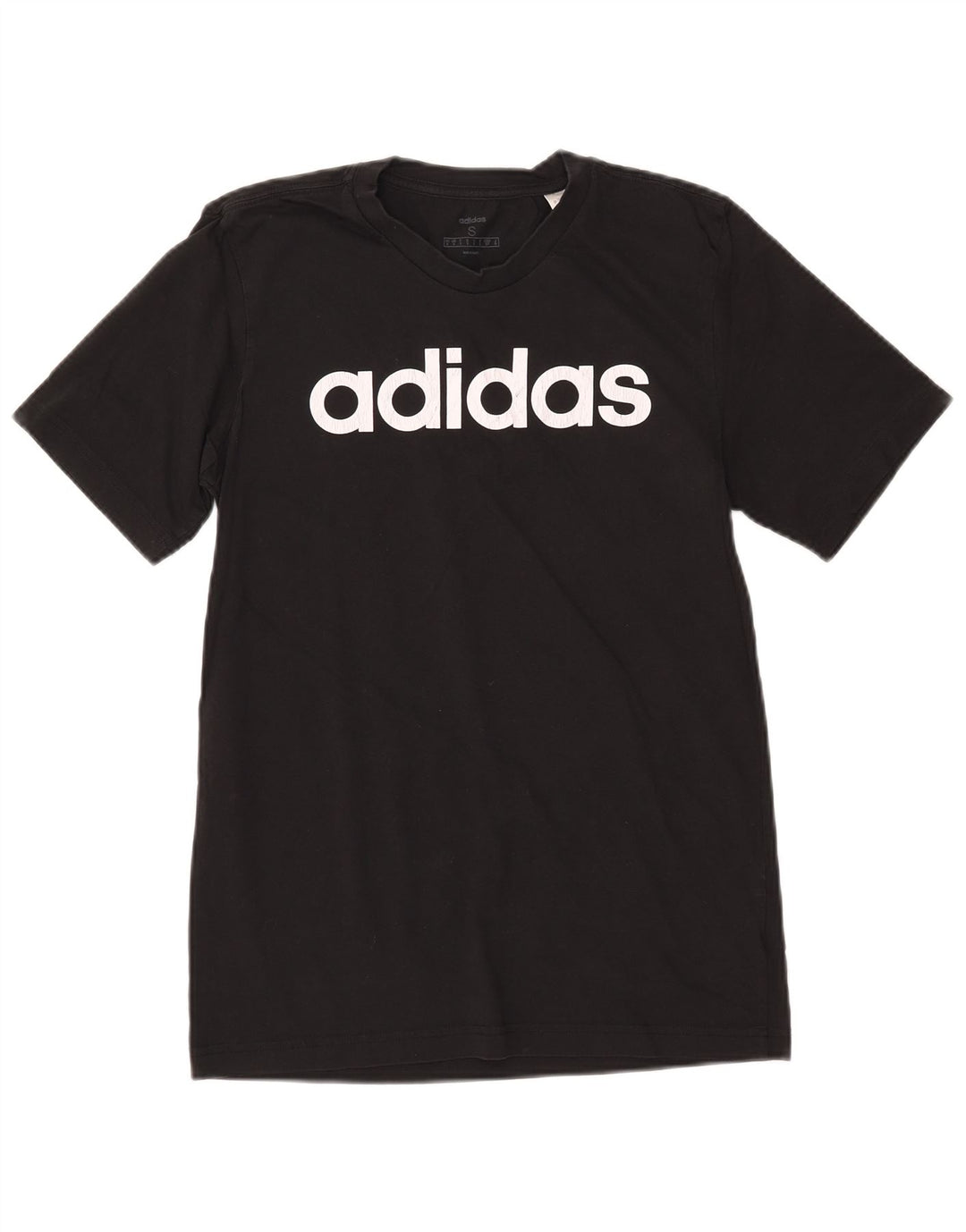 T-shirt grafica da uomo ADIDAS Top piccola in cotone nero
