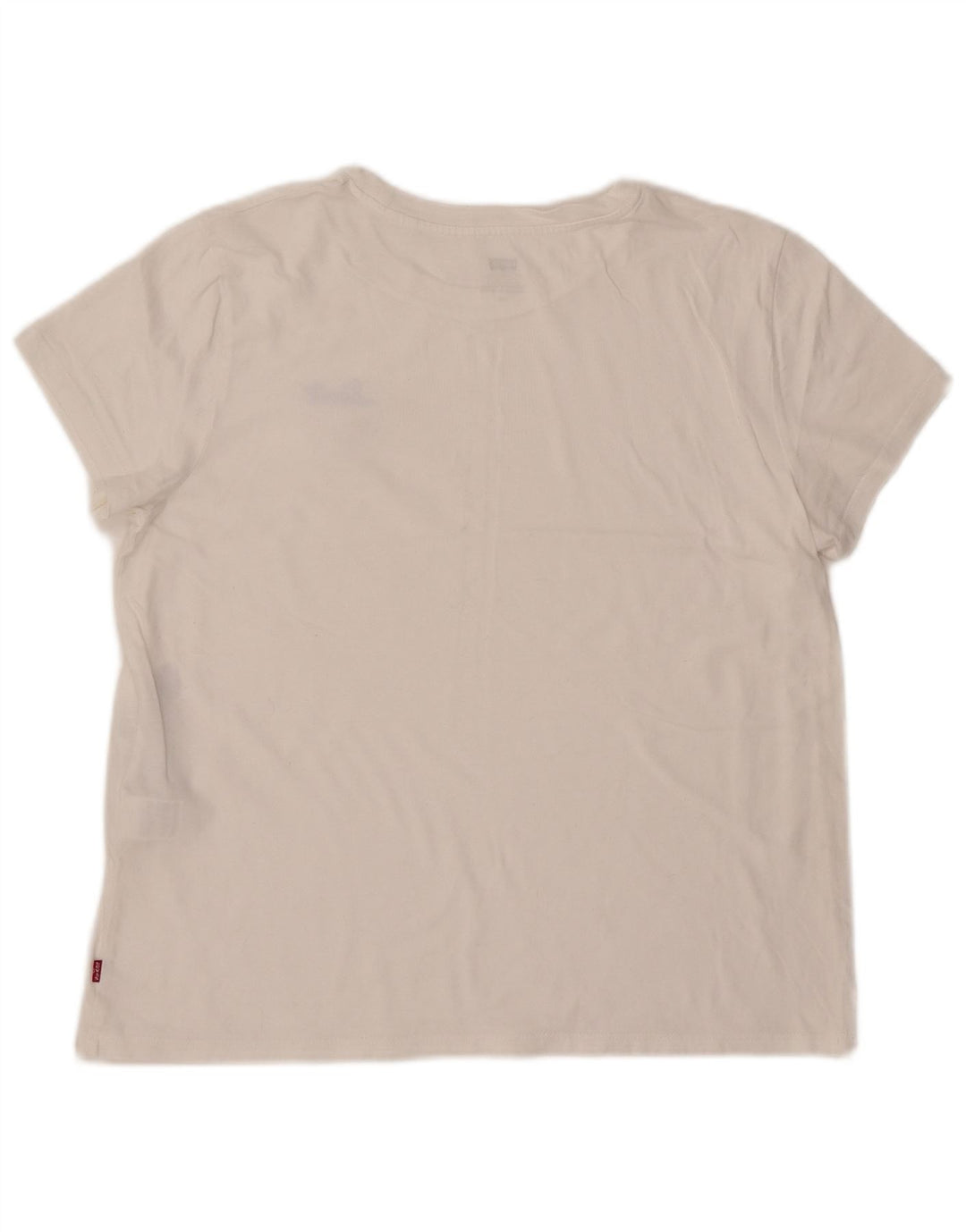T-shirt da donna LEVI'S UK 14 grande cotone bianco