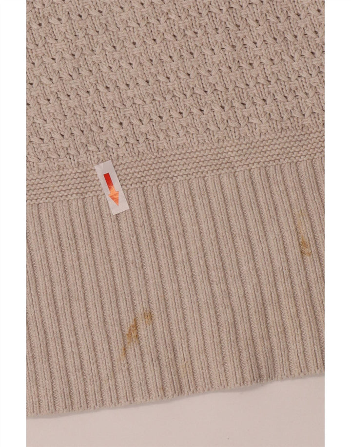 Maglione maglione con scollo a barca da donna Fat Face UK 12 Cotone grigio medio