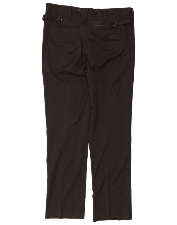 Pantaloni casual slim da uomo G-Star W34 L34 viscosa gessata nera