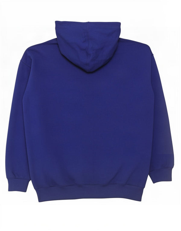 Maglione con cappuccio e zip da uomo Champion 3XL cotone blu