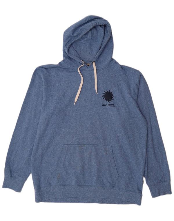 Maglione con cappuccio grafico da uomo Rip Curl 2XL in cotone blu