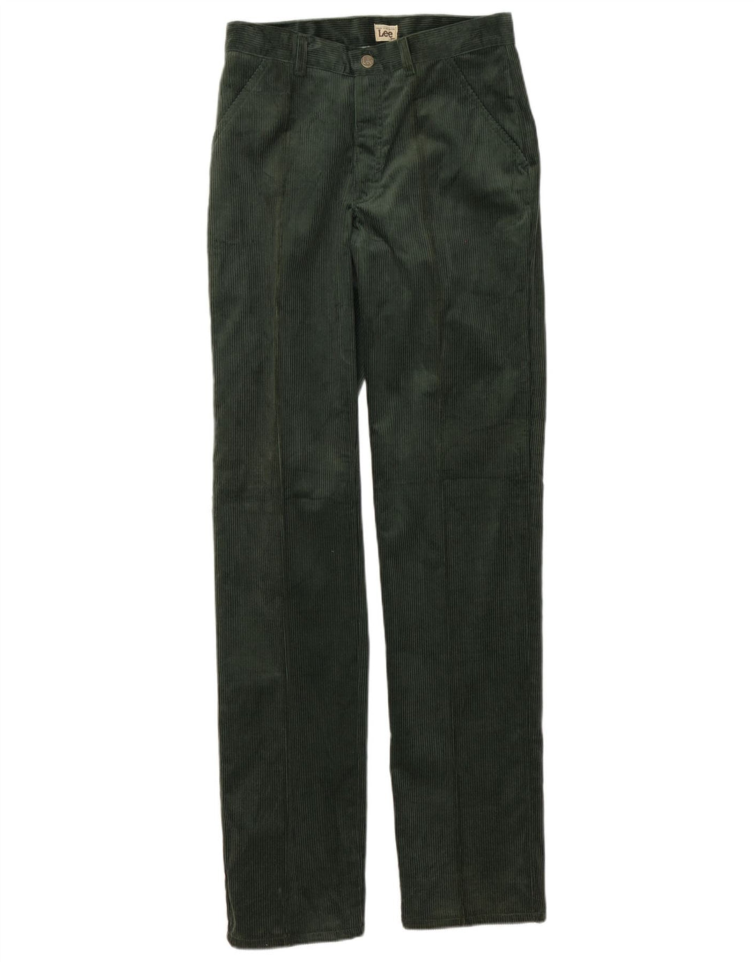 Pantaloni dritti da uomo in velluto a coste Lee W30 L36 Verdi
