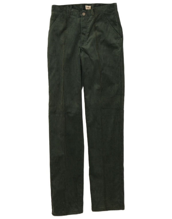 Pantaloni dritti da uomo in velluto a coste Lee W30 L36 Verdi