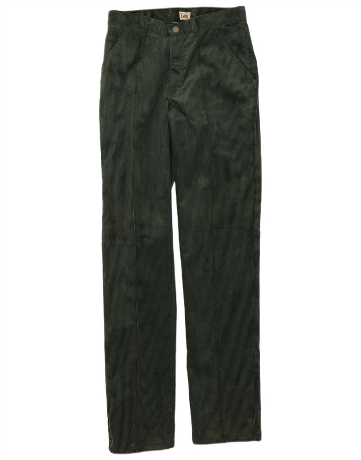 Pantaloni dritti da uomo in velluto a coste Lee W30 L36 Verdi