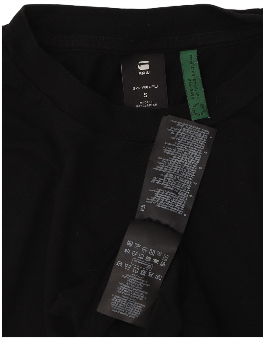 T-shirt da uomo G-Star Top piccola in cotone nero