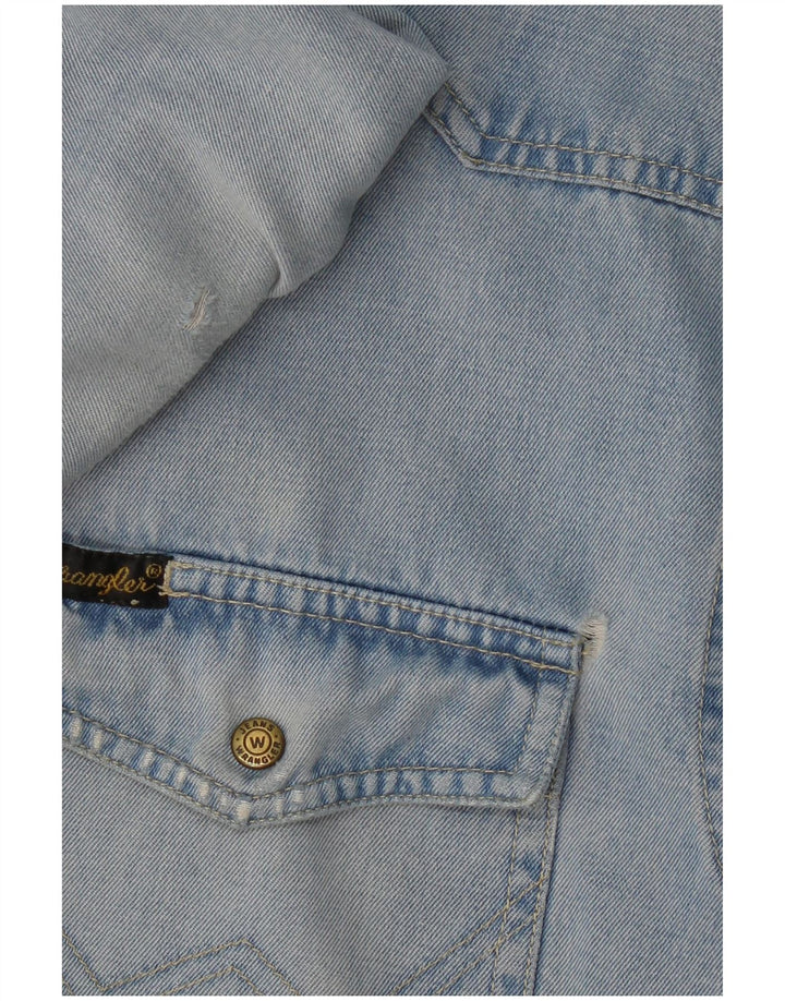 Camicia di jeans da uomo WRANGLER grande blu