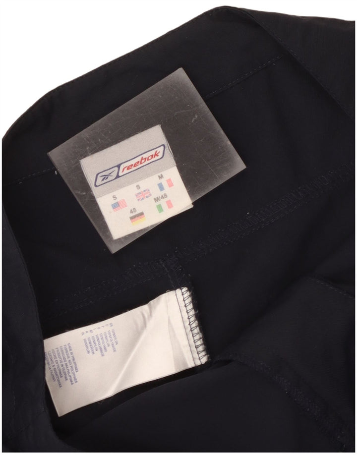 Pantaloncini casual grafici da uomo Reebok piccoli W32 in nylon blu navy