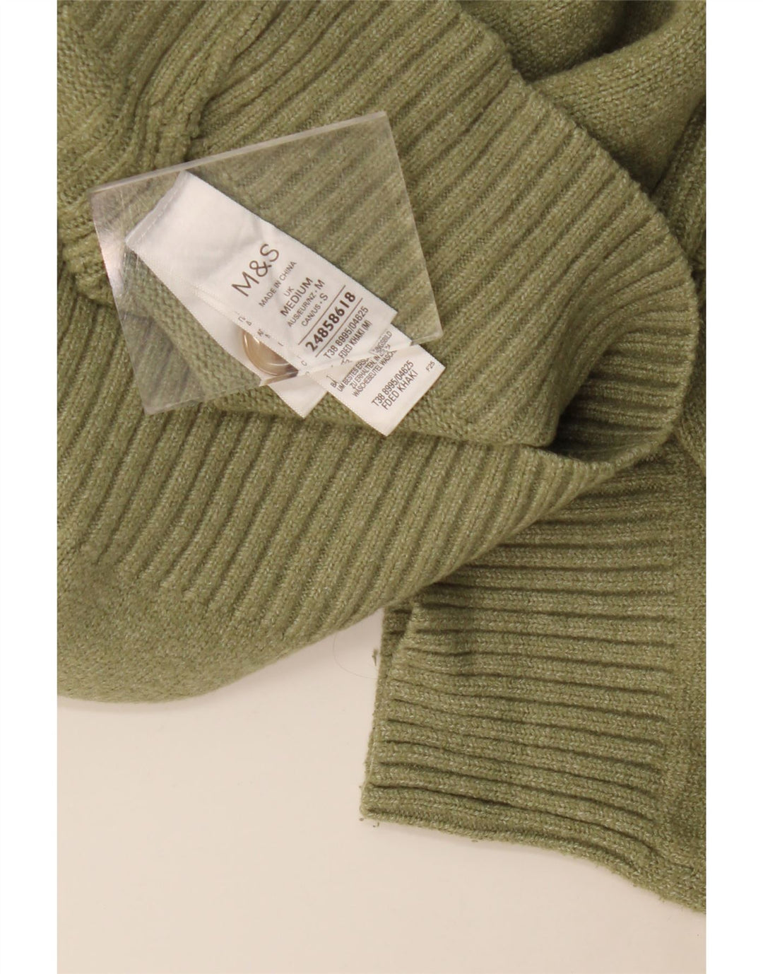 Maglione cardigan oversize da donna Marks & Spencer UK 14 Medio Cachi