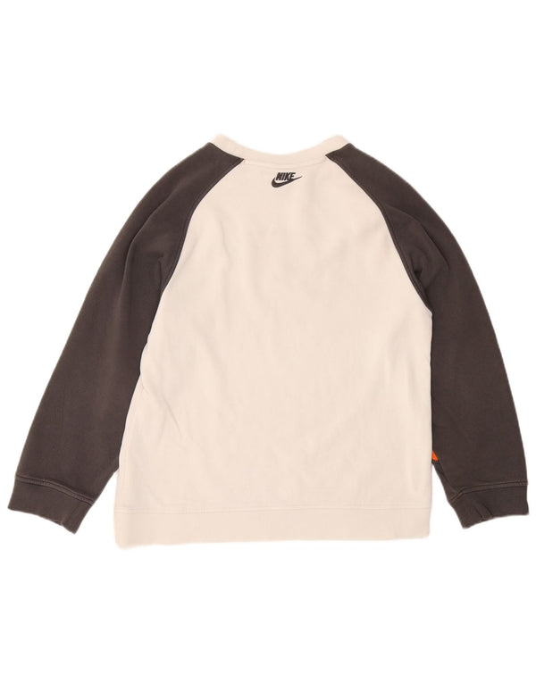 Felpa con grafica Nike per ragazzi, 12-13 anni, grande, colore bianco