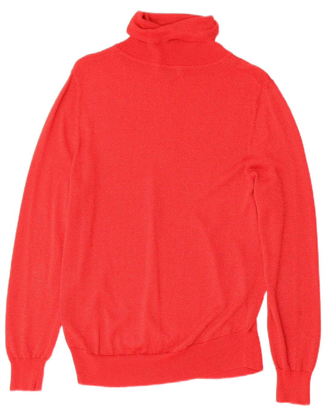 JAEGER Womens Roll Neck Jumper Sweater UK 14 Large Red Flecked Viscose