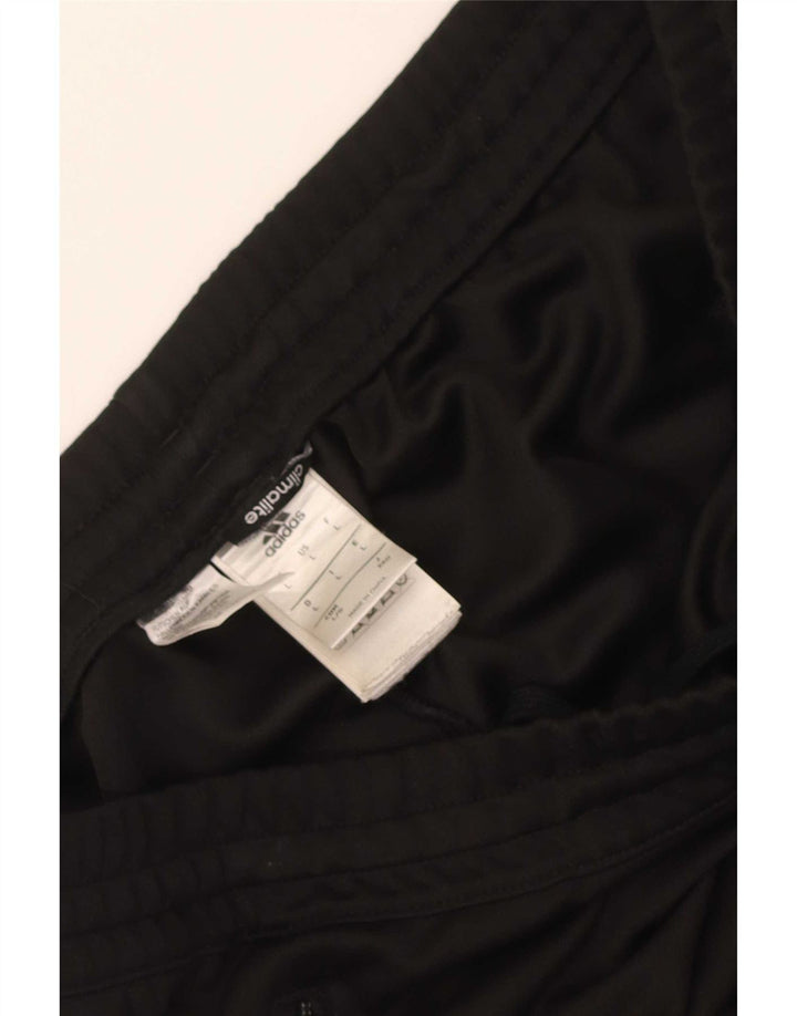 Pantaloni da tuta Adidas Climalite da uomo grandi in poliestere nero