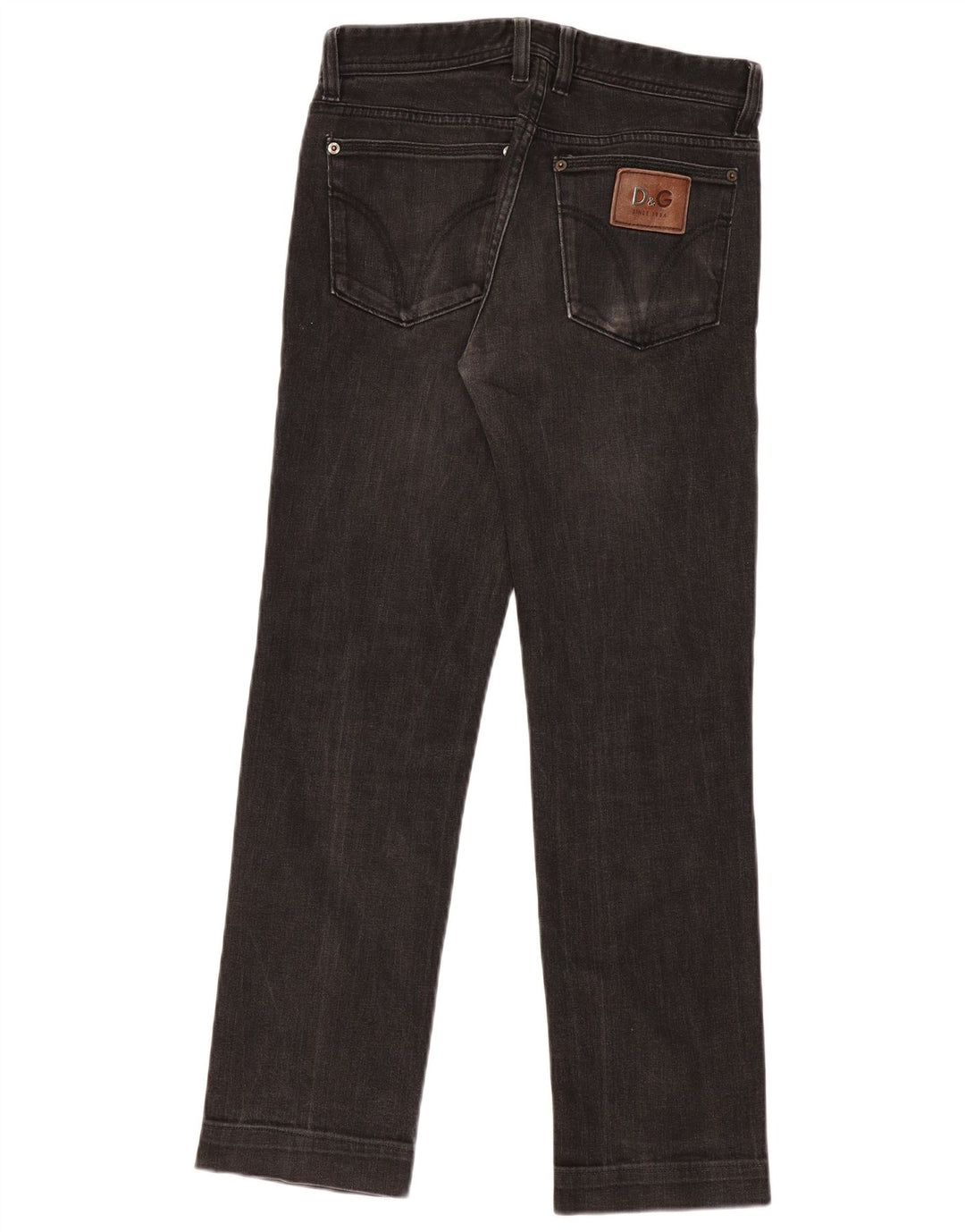 Jeans slim da donna Dolce & Gabbana W31 L31 cotone nero