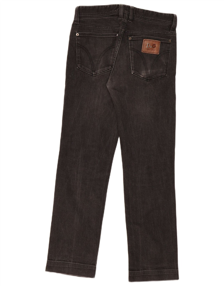 Jeans slim da donna Dolce & Gabbana W31 L31 cotone nero