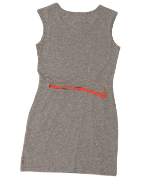 Abito tubino senza maniche da donna Superdry UK 14 grande poliestere grigio