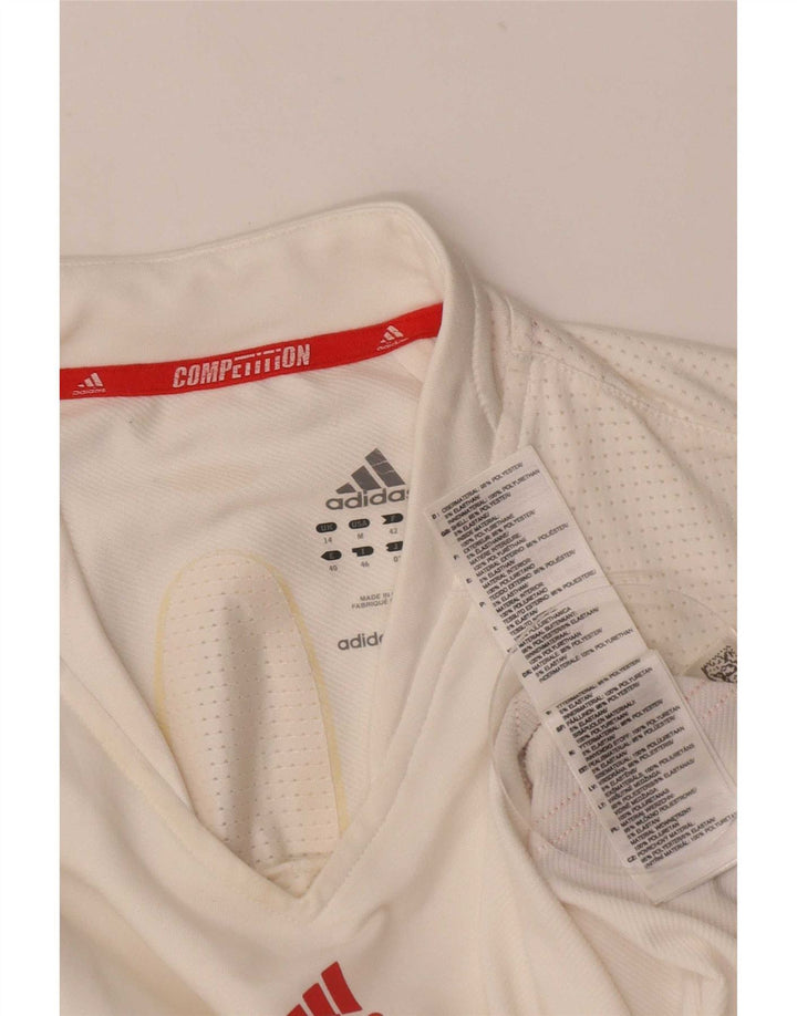 Canotta da donna Adidas UK 14 poliestere color block bianco medio