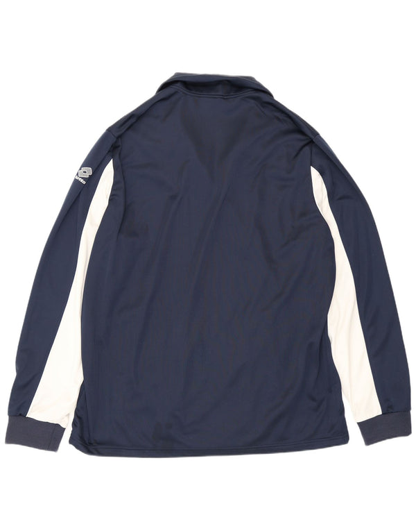 Giacca da tuta da uomo Lotto 3XL Poliestere color block blu navy