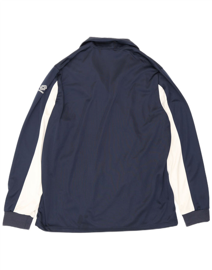 Giacca da tuta da uomo Lotto 3XL Poliestere color block blu navy