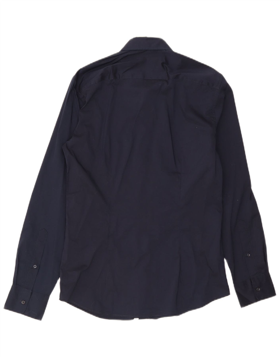 Camicia Benetton Uomo Small Blu Navy Cotone