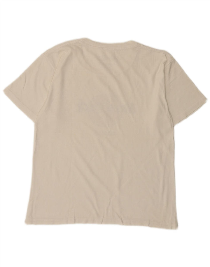 T-shirt grafica da donna Hard Rock Cafe Dublino UK 18 XL cotone bianco