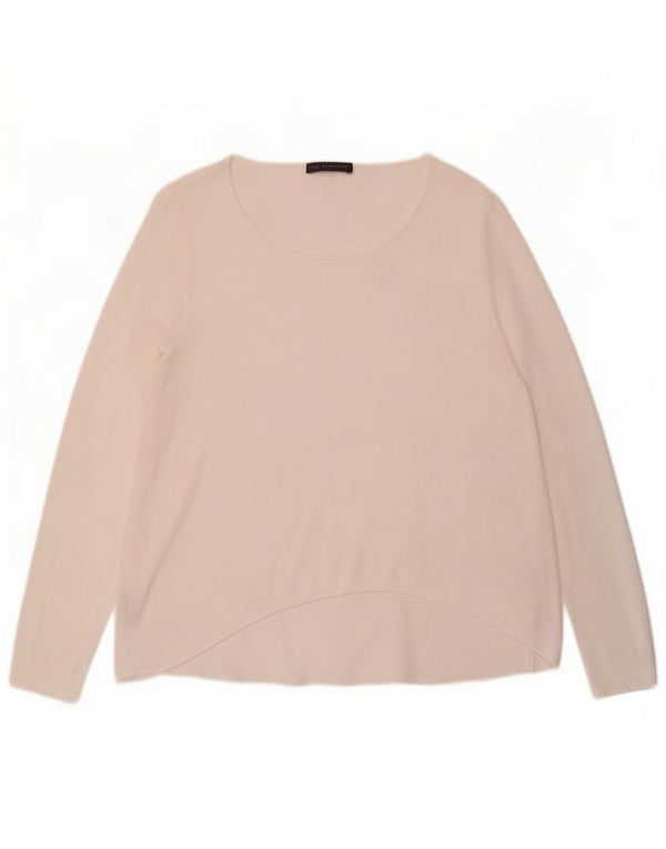 Camicetta a maniche lunghe da donna Marks & Spencer UK 16 Large in viscosa bianca