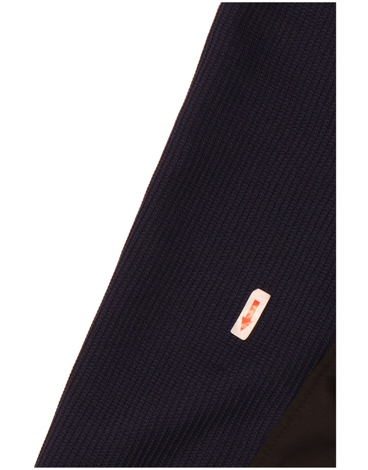 Giacca da tuta da uomo Eddie Bauer grande in poliestere color block blu navy