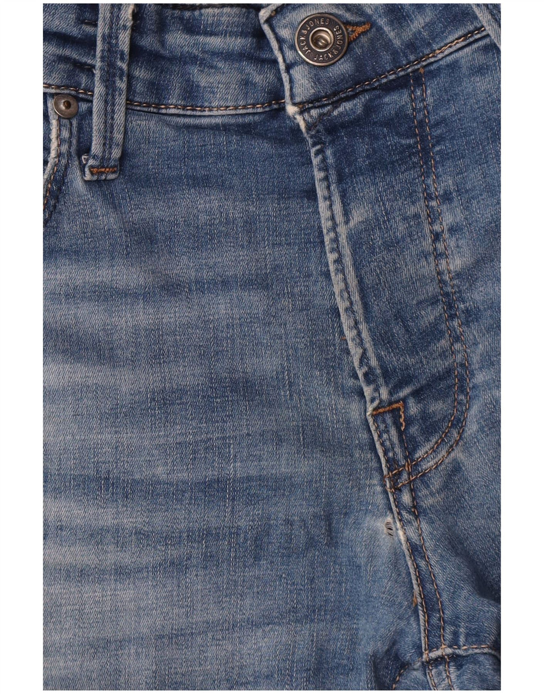 Jack & Jones Uomo GLENN Slim Jeans W32 L34 Cotone Blu