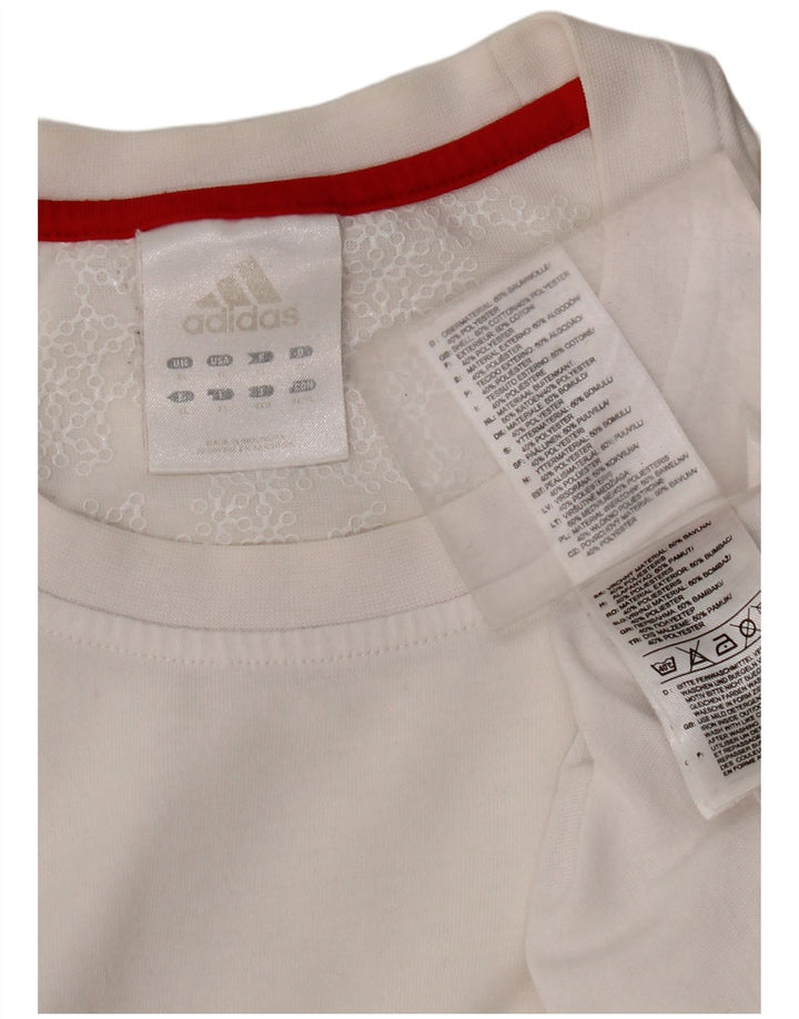 T-shirt da uomo Adidas Top XL in cotone bianco