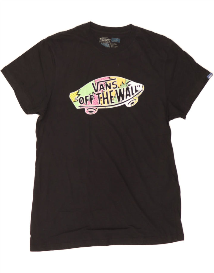 VANS Mens Graphic T-Shirt Top Medium Black Cotton Vintage Vans and Second-Hand Vans from Messina Hembry 