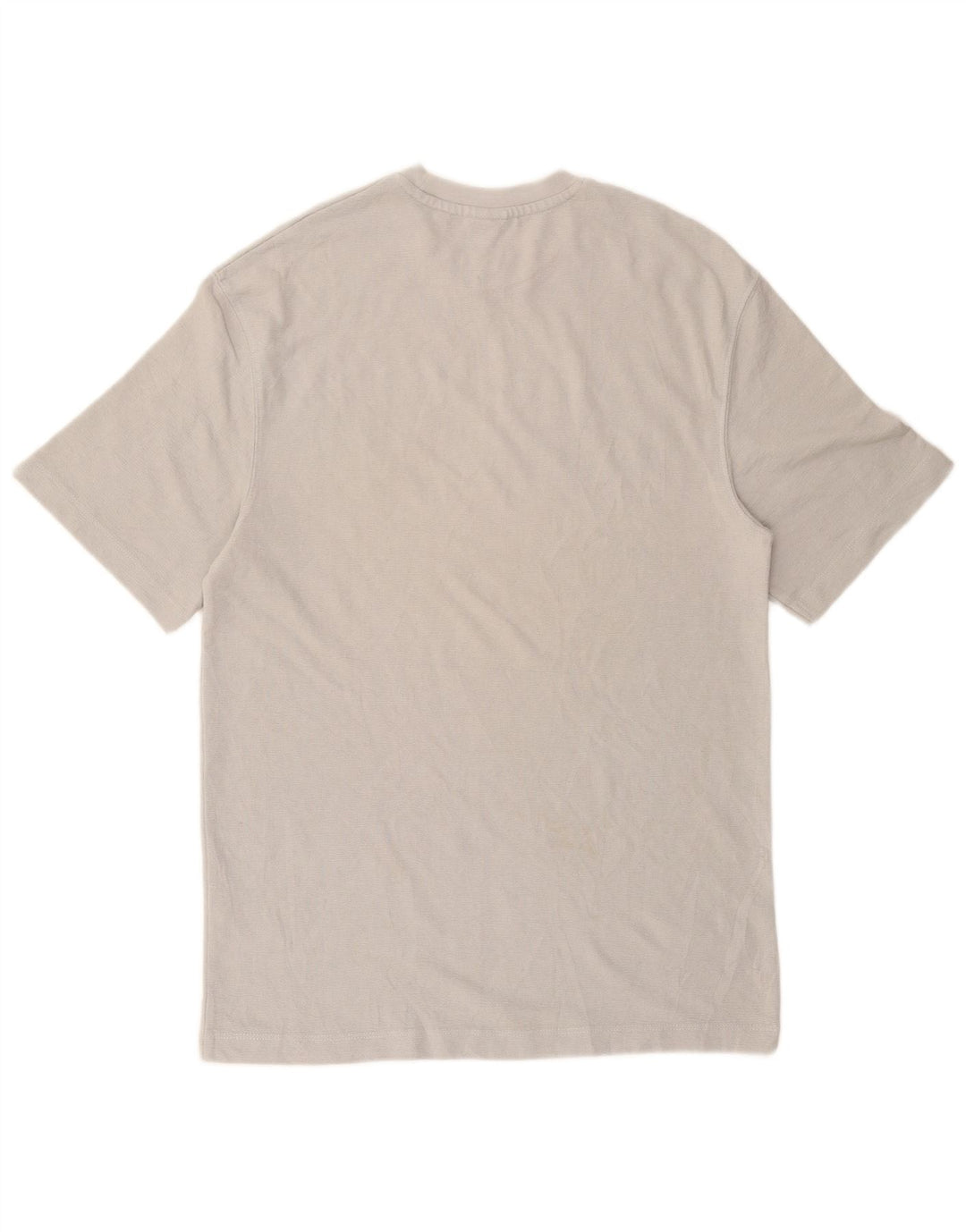 T-shirt Zara da uomo Top in cotone grigio medio