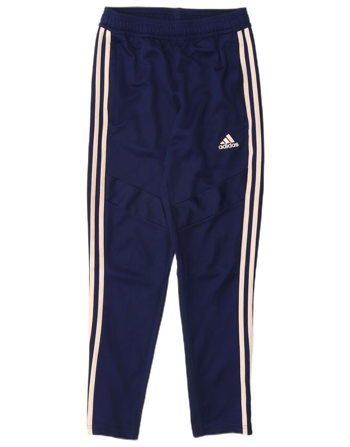 Pantaloni della tuta ADIDAS da ragazzo Climacool 11-12 anni in poliestere blu navy